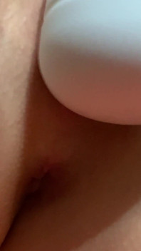 A Young Brunette Masturbates and Cums From a Toy, Female Orgasm
