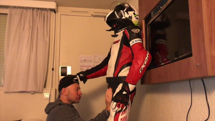HUMLIATION AND SPANKING PORN: Humiliation at the hotel with fetish outfits biker