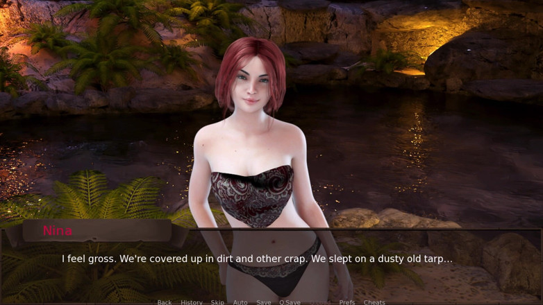 3D Cartoon Porn: Love Season 10: Alex Saves Bathing Nina From Goblin Cave