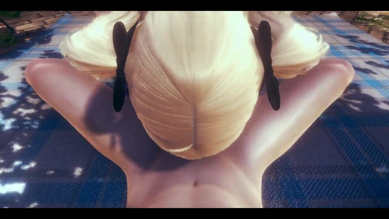 HentaiTubes: Genshin Impact Hentai - POV Fischl kouření a výstřik na její...