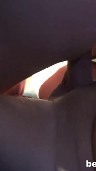 Alice Nice sucks and takes deep in her cunt the old pecker of Hugo in his car