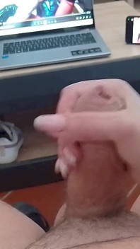 MILF Gives a Handjob and Gets Covered in Cum
