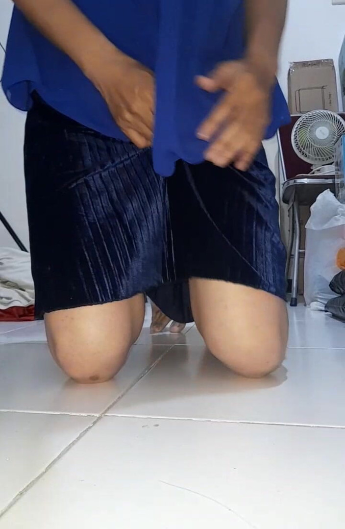 Naomisinka: Blauer velvet rock, masturbation