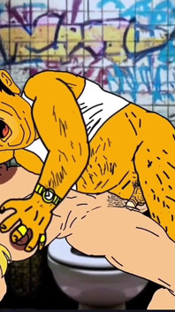 La moglie bianca succhia un grosso cazzo nero in un bagno pubblico sporco. Moglie pompino bbc al gloryhole