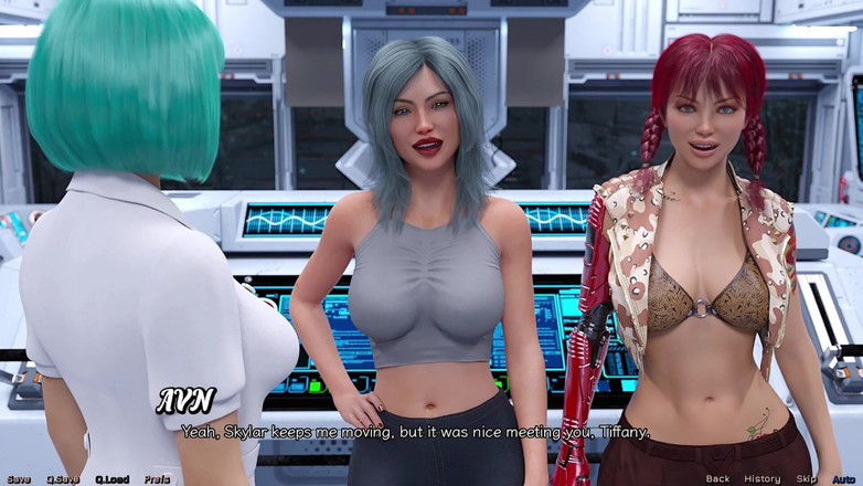 AVNTeller: На мілині в космосі No01 - знайомство з усіма красивими дівчатами