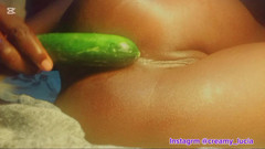 SEXXYPERIS DONUTS: Anal First Time, Tight Anal Training with a Cucumber