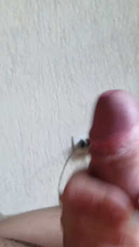 Look at My Long Nails Playing with This Juicy Cock Until It Cums, and Playing with the Thick Load Too.