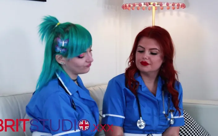 Brit Studio: British lesbian nurses make each other cum