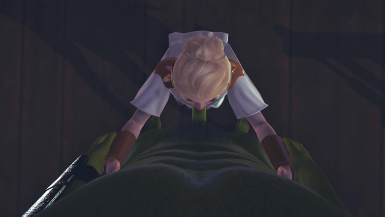 Waifu club 3D: Cute elf sucks orc cock POV