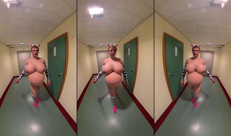Sissy Adventures: Die Kleine Schwangere Kuh Chantal Mit Dickem Bauch Und Dicken...
