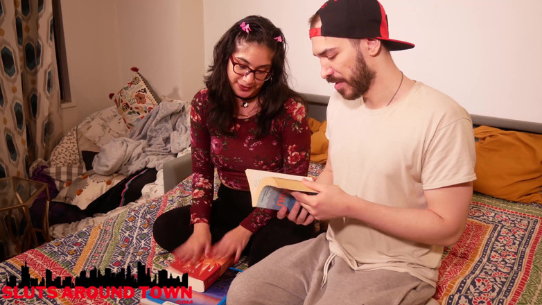 Sluts Around Town: Study buddies turn to fuck buddies