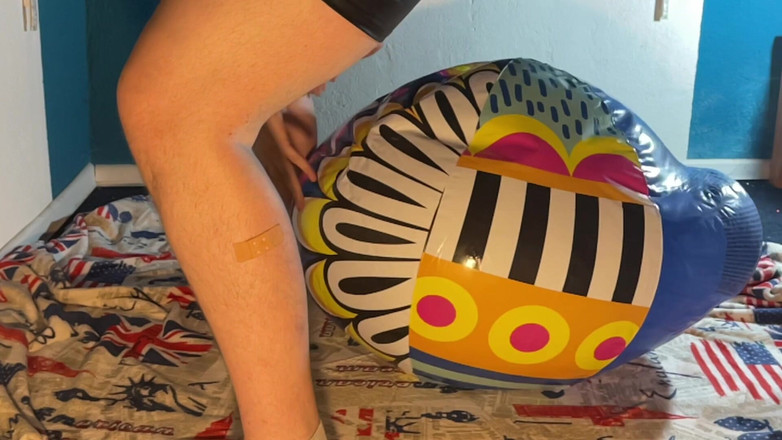 BeachBallsDuo: 3 obrovské 100cm plážové koule rozdrceny námi! 2 kamery s slowmo