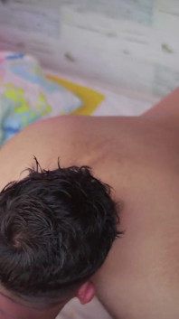 Mike Torres, anal, baise mon cul latino rond avec sa grosse bite non circoncise sans capote et couvre mon trou de sa grosse dose de sperme