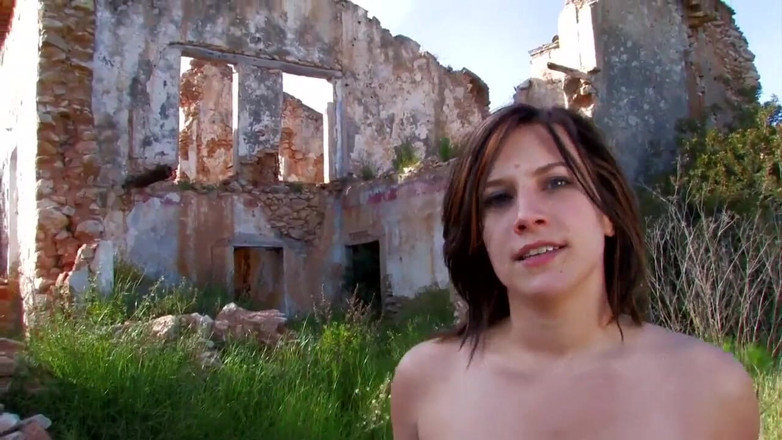 Real Anal Stories: College girl gets deepthroat and anal fuck outdoors