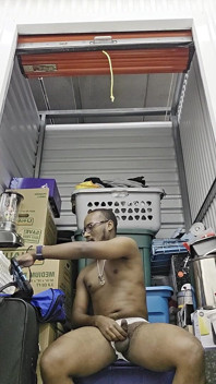 Strip Tease and Jerking off in My Storage Unit