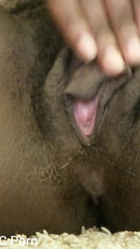 Squeezing My Boobs Rubbing My Big Black Pussy