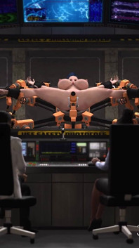 Cyberpunk Sex in Observation Room. Hot Futa Fucks Hard a Busty Sexy Woman