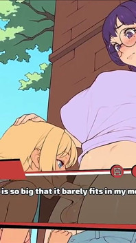 Futanari também tem coração! Jogo Futa hentai ep.5 Foda na aula!