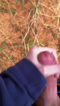 Twink Wixt W Jesienny Dzień W Lesie I Ejakulacja Napalona