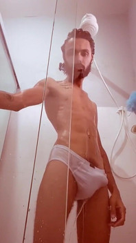 In This Heat Nothing Better Than Taking a Shower.