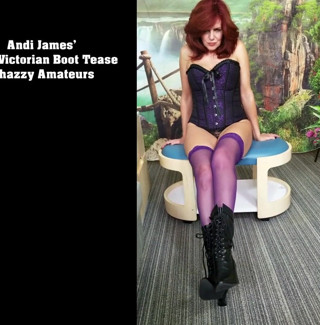 PornoJuice: Andi James olde viktorianska stövel retas