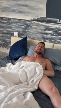 Hung Italian Wakes up Hard and Cums Big