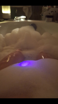 Masturbating