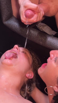 Cum Facial at the Gloryhole