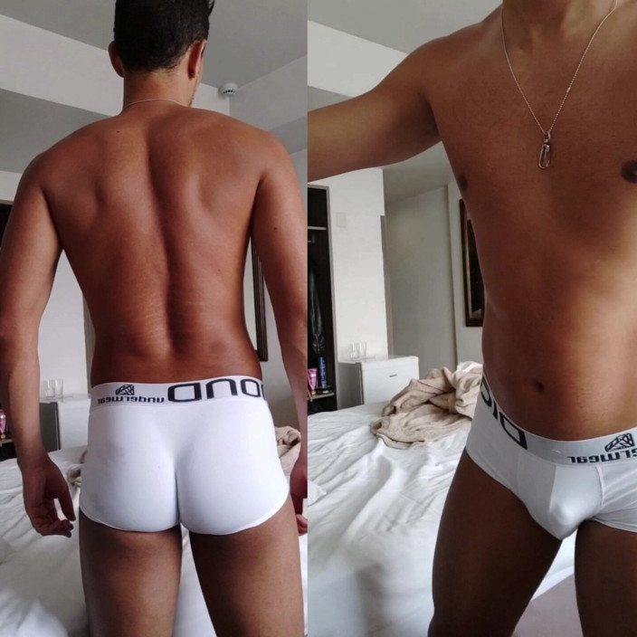 SEX GAY AMATEUR: Líbily se ti moje bílé kalhotky?