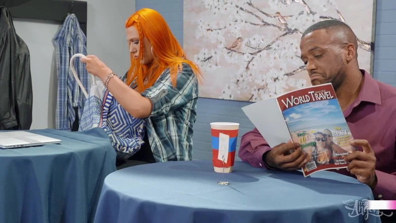 Trans Angels: Krem w kawiarni Cherie Deville Dante Colle Aspen Brooks