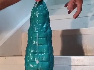 CD Squats on Two Huge Dildos Part 2