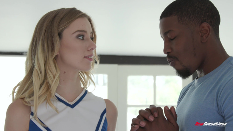 New Sensations: Cheerleader Haley Gets Stretched Out