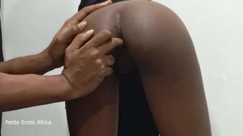 Petite Erotic Africa: Fingering Ebony Teen Anal Before Sex