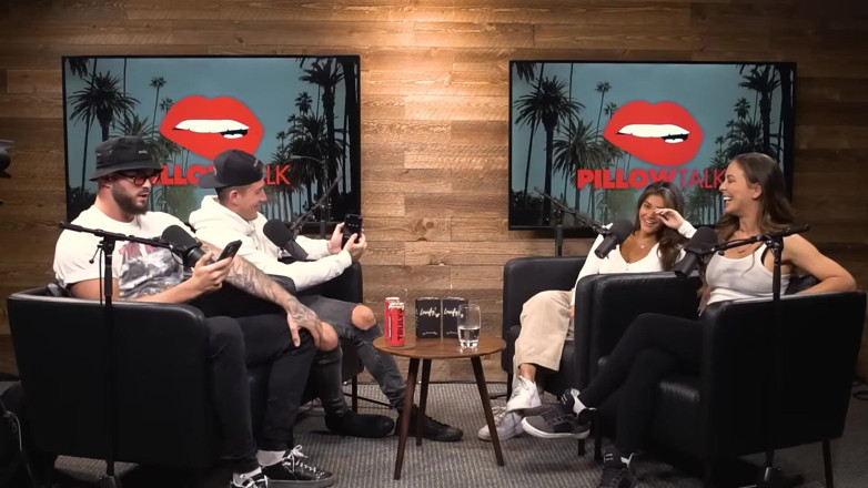 Pillow Talk: Cherie Deville Hooks up with Sara Rose in Podcast Studio