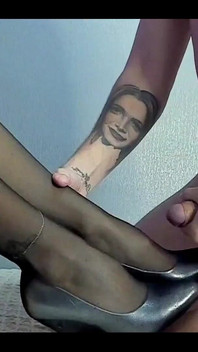 We are trying new level of pleasure with nylon and foot fetish!