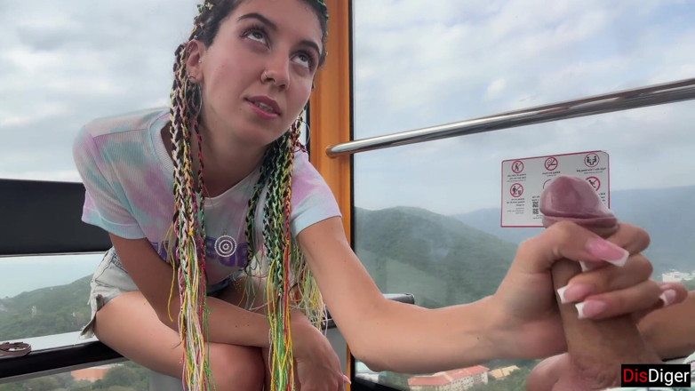 Dis Diger: Otdoor dick esibizionismo sulla ruota panoramica - ragazza sconosciuta mi aiuta...