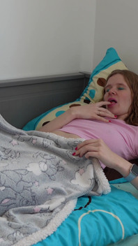 Teen Girl Secretly Fingers Herself in the Room