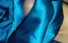 Satin Silk Handjob Porn - Handjob with Blue Satin Silky Salwar of Nurse 20