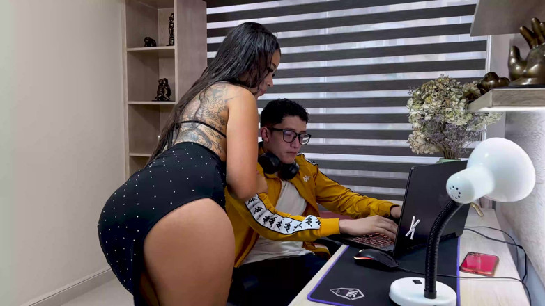 Daniela andrea: Hot Young Latina, Fucks Her Stepbrother When They Are Not...