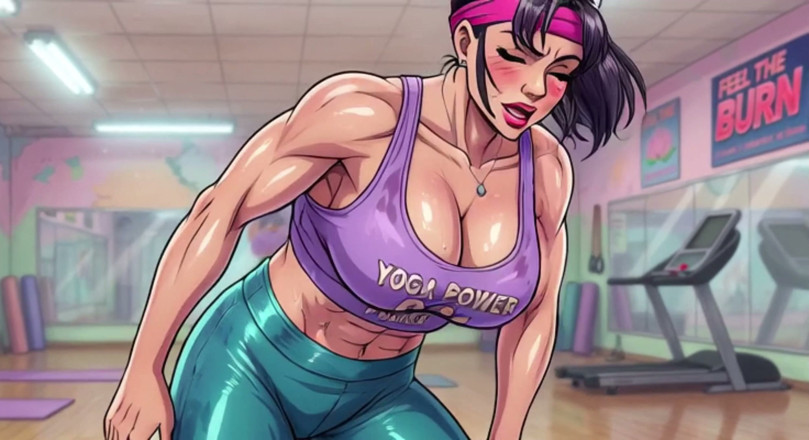 AI Porn: Sweaty Stretching Animations