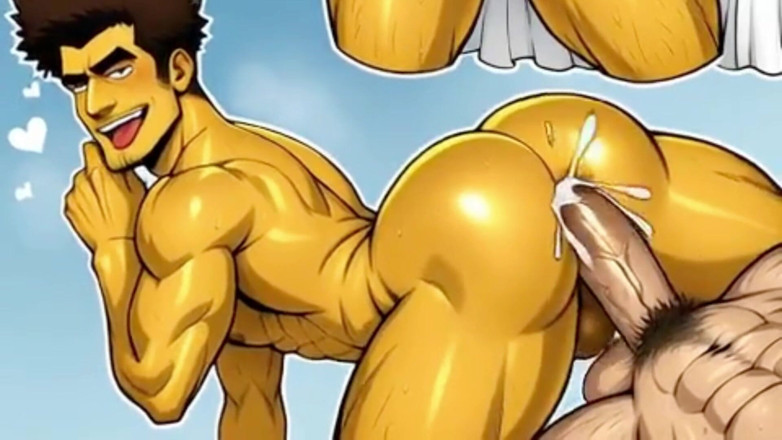 Real narrated fantasy Hentai: 심슨 가족의 만화 스타일로 게이 애널 섹스 모음집