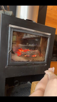 Masturbate at the Fireplace