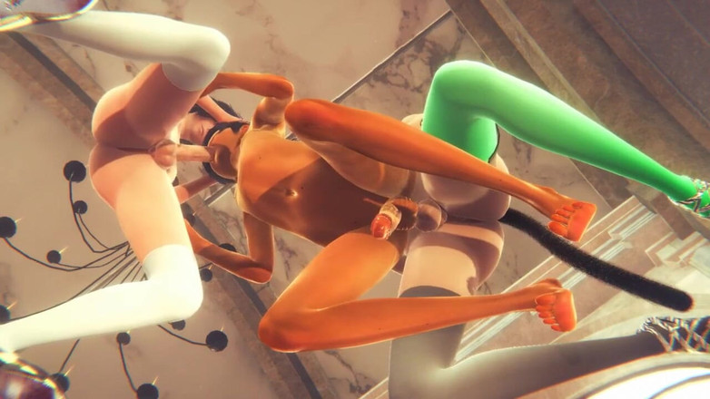 Yaoitube: Yaoi Femboy - 교회에서 펨보이 두 명과 함께하는 사이먼 쓰리섬