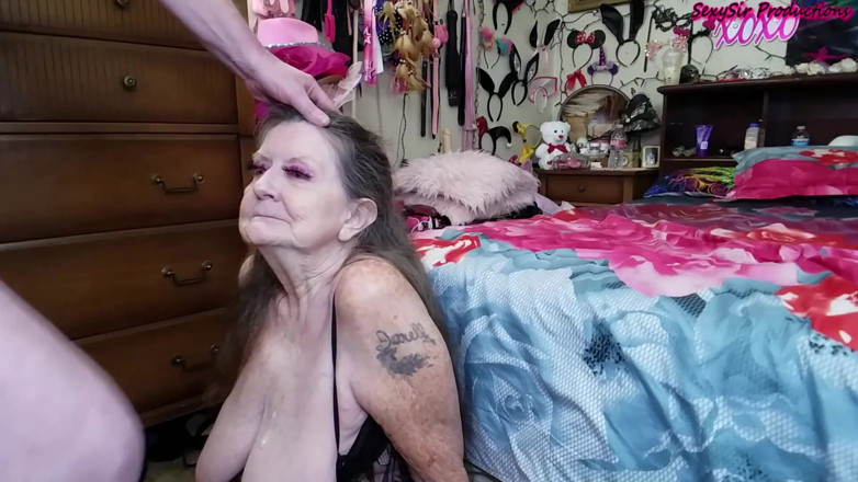 Sexy Sandra N Sir Christopher: Hard and Sloppy Face Fuck Cum