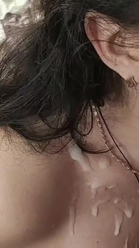 Fucked me in the mouth during a blowjob and cum on face and boobs