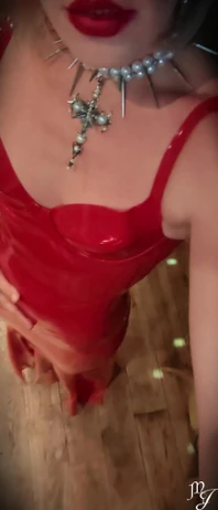 Vestido De Látex Rojo