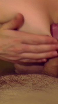 2 Cumshots Between My Tits