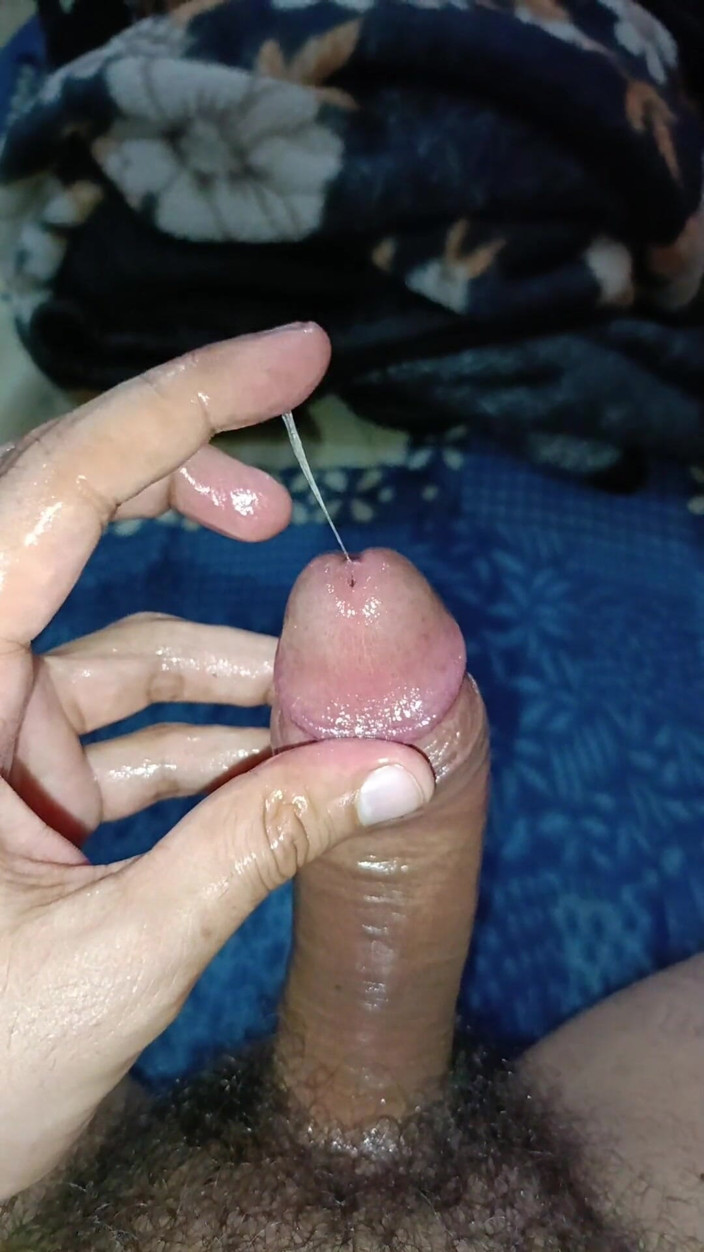 Desi shikha: Indian Desi Boy Oily Masturbation