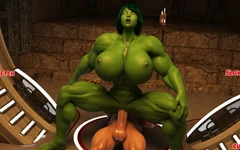 Shehulk Destruction Anal Cockham Superheroes 40