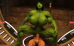 Shehulk Destruction Anal Cockham Superheroes 40